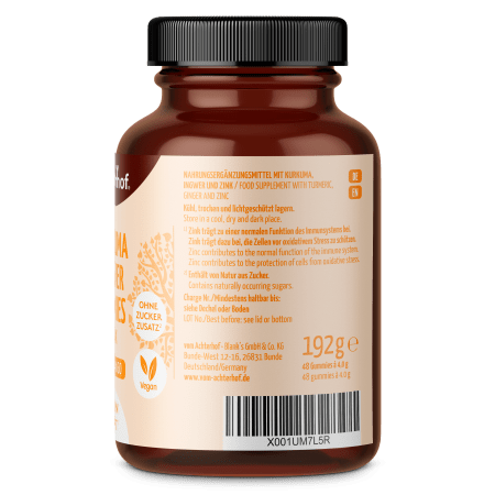 vom Achterhof Kurkuma Ingwer Gummies 48 Stück - Image 3